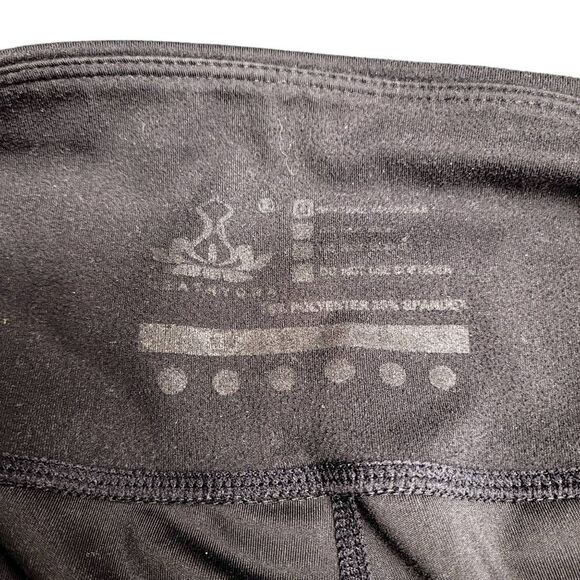 Workout Leggings TWO 2 Black Running Zumba Cardio Strength Training Yoga Pants - Picture 6 of 10